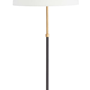 Coastal Living Parasol Gold Leaf Table Lamp with Linen Shade