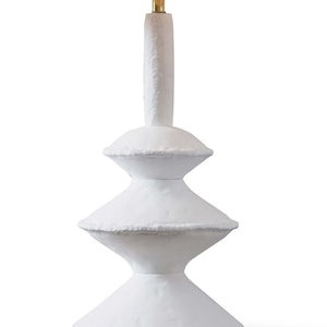 Regina Andrew Sculptured Aluminum Table Lamp with Linen Shade