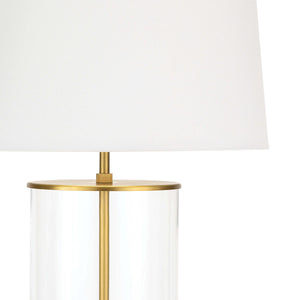Southern Living Magelian Glass Table Lamp (Natural Brass)
