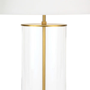 Southern Living Magelian Glass Table Lamp (Natural Brass)