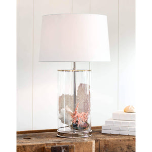 Coastal Living Magelian Glass Table Lamp (Polished Nickel)