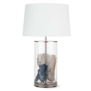 Coastal Living Magelian Glass Table Lamp (Polished Nickel)