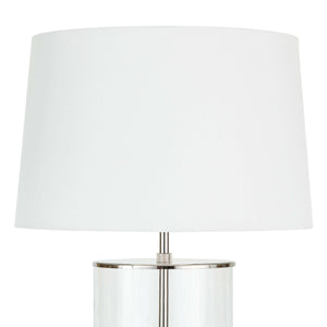 Coastal Living Magelian Glass Table Lamp (Polished Nickel)