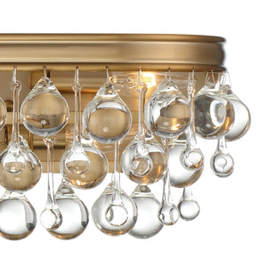 Calypso 6 Light Crystal Teardrop Polished Chrome Bathroom Vanity