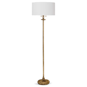 Regina Andrew Clove Stem Floor Lamp  – Antique Gold Leaf