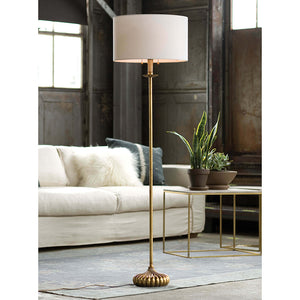 Regina Andrew Clove Stem Floor Lamp  – Antique Gold Leaf