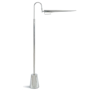 Regina Andrew Modern Aero Floor Lamp with Metal Shade – Polished Nickel