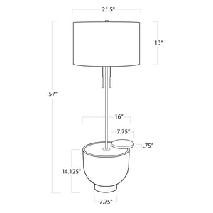 Theo Floor Lamp (Ebony)