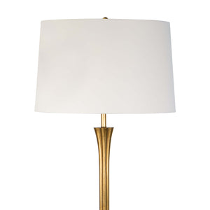 Regina Andrew Trumpet Base Floor Lamp with Linen Shade