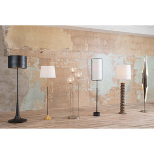 Coastal Living By Regina Andrew Parasol Floor Lamp  with Linen Shade – Gold Leaf