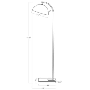 Otto Floor Lamp (Polished Nickel)