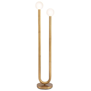 Happy Floor Lamp - Natural Brass