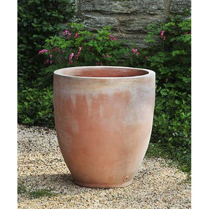 Large Terra Cotta Bullet Planter - Natural