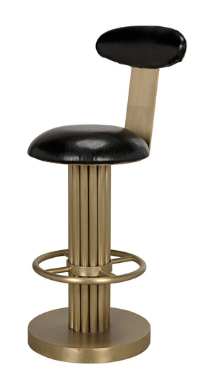 Sedes Counter Stool, Metal with Brass Finish
