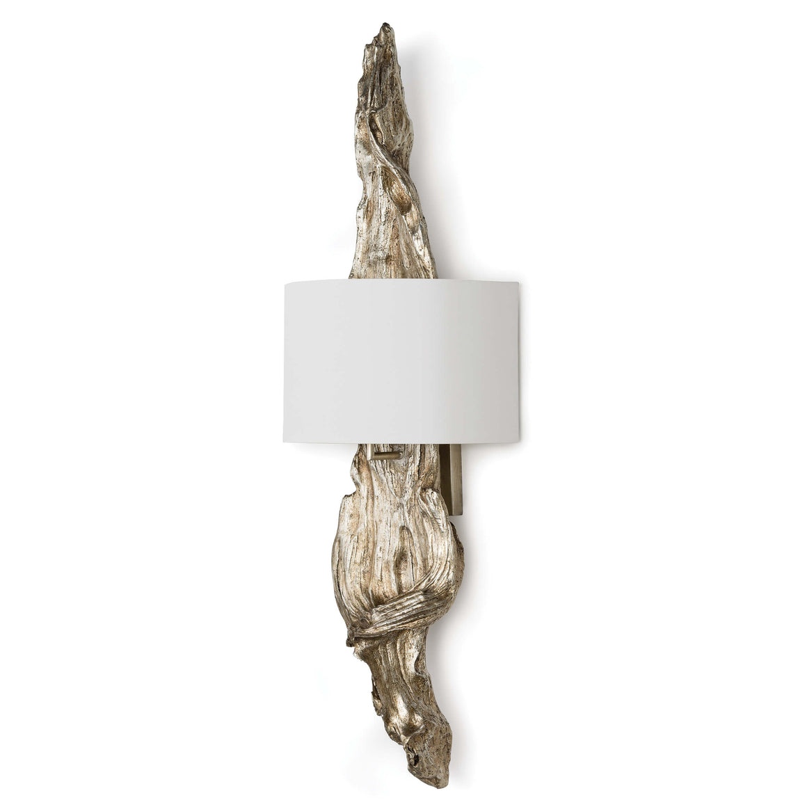 Driftwood Sconce (Ambered Silver Leaf)
