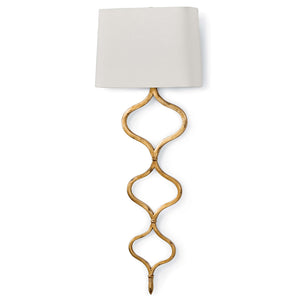 Regina Andrew Twisted Ribbons Wall Sconce – Gold Leaf