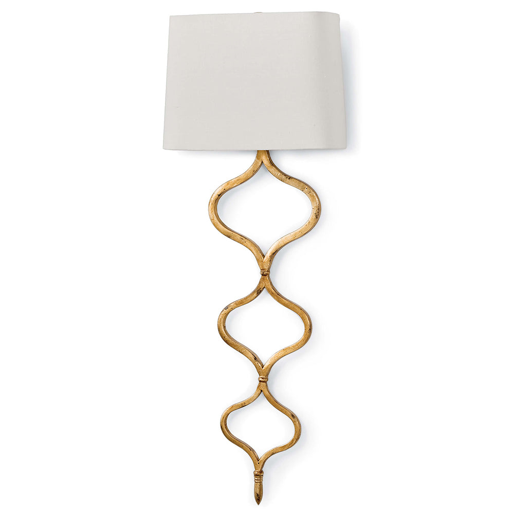 Regina Andrew Twisted Ribbons Wall Sconce – Gold Leaf