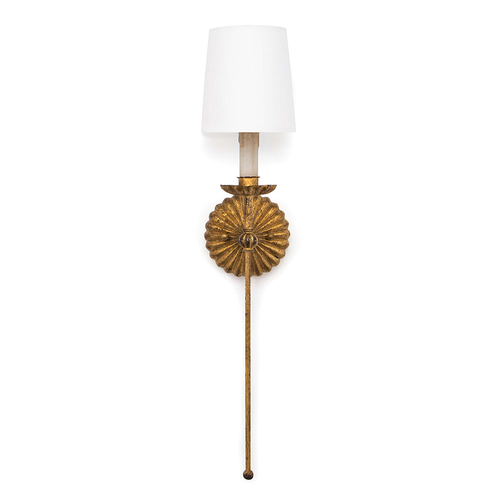 Regina Andrew Antique Gold Leaf Candelabra Sconce – Single