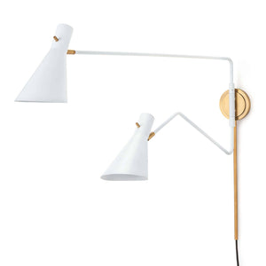 Spyder Sconce (White)
