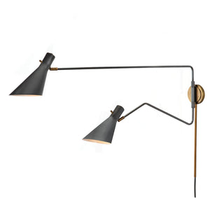 Spyder Sconce (Blackened Brass and Natural Brass)