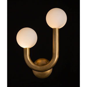 Happy Sconce Left Side (Natural Brass)