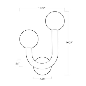 Happy Sconce Left Side (Oil Rubbed Bronze)
