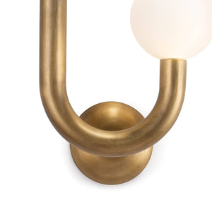 Happy Sconce Right Side (Natural Brass)