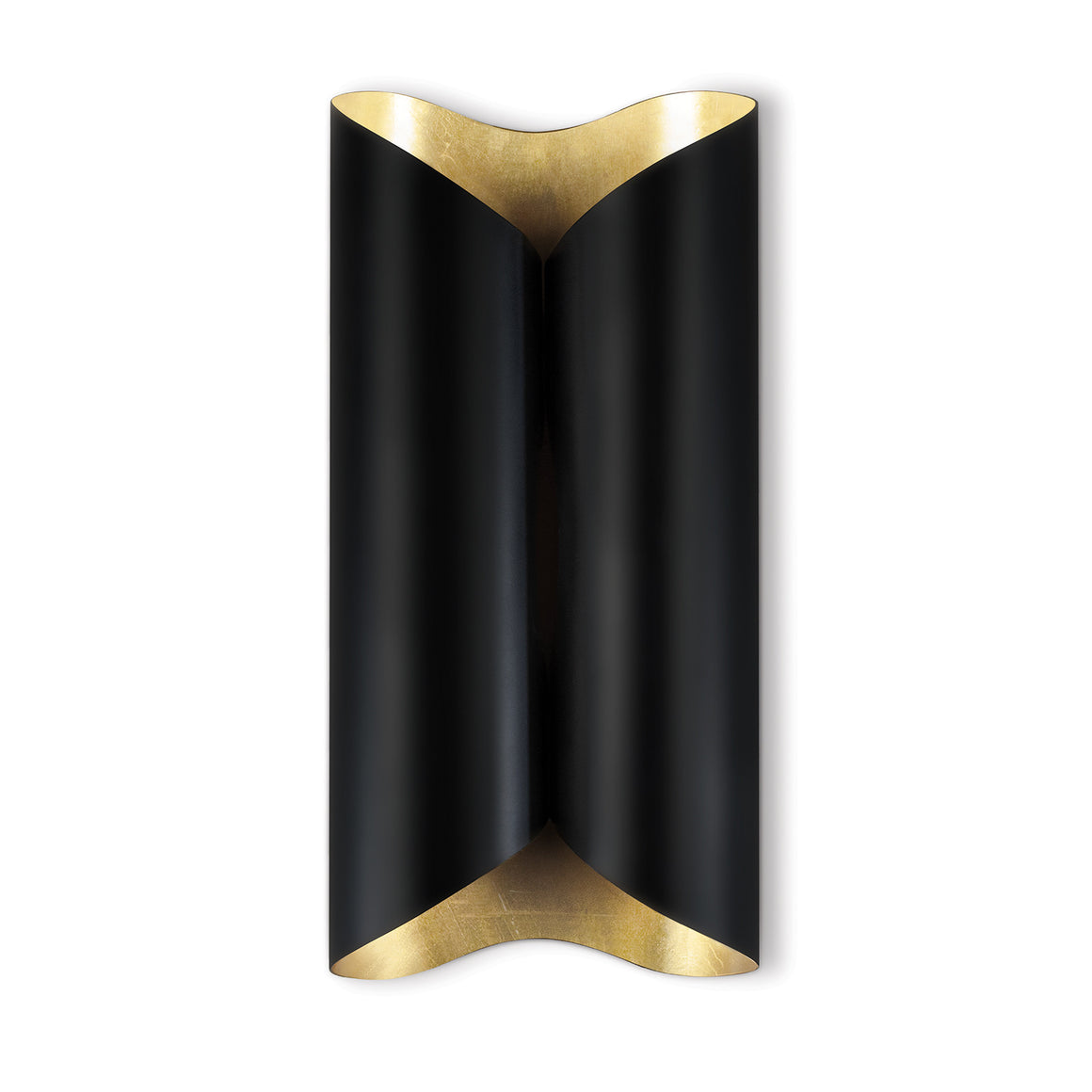 Coil Metal Sconce Large (Black and Gold)