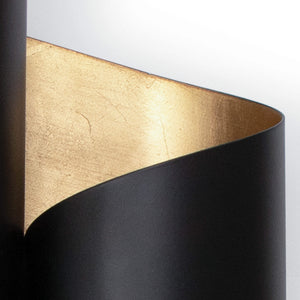 Folio Sconce (Black and Gold)