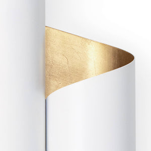 Folio Sconce (White and Gold)