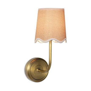 Coastal Living Ariel Sconce Single - Natural Brass