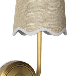 Coastal Living Ariel Sconce Single - Natural Brass