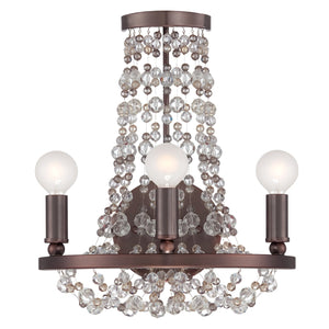 Channing 3 Light Chocolate Bronze Sconce