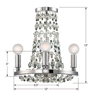 Channing 3 Light Chocolate Bronze Sconce