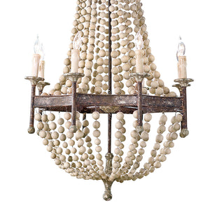 Southern Living Andrew Wooden Beads Chandelier
