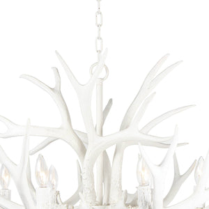 Antler Chandelier (White)