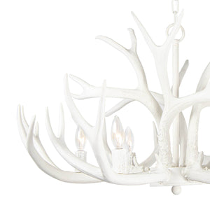 Antler Chandelier (White)