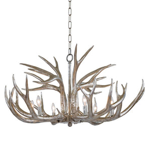 Regina Andrew Silver Leafed Antler Chandelier