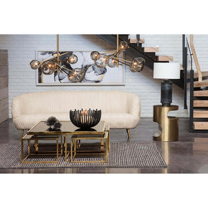 Regina Andrew Molten Glass Globes Chandelier – Natural Brass
