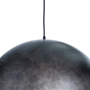 Regina Andrew Large Dome Pendant with Gold Leaf Interior – Black