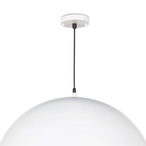 Regina Andrew Large Dome Pendant with Gold Leaf Interior – White