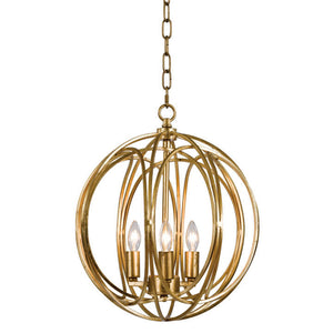 Regina Andrew Medium Entwined Globes Chandelier – Gold Leaf