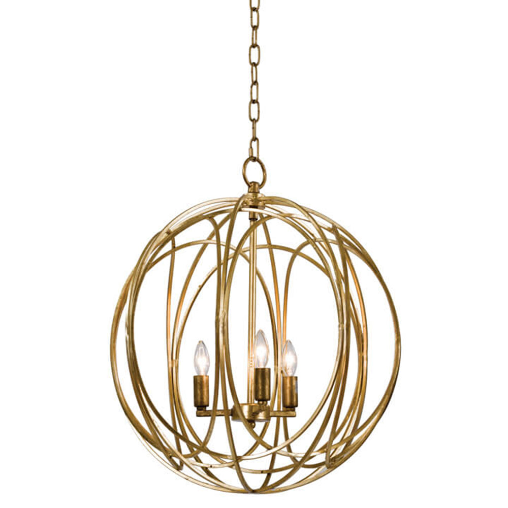 Regina Andrew Large Entwined Globes Chandelier – Gold Leaf