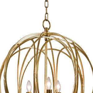 Regina Andrew Large Entwined Globes Chandelier – Gold Leaf