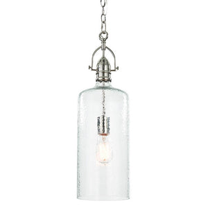 Regina Andrew Industrial Glass Cylinder Pendant – Polished Nickel