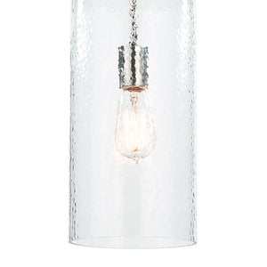 Regina Andrew Industrial Glass Cylinder Pendant – Polished Nickel