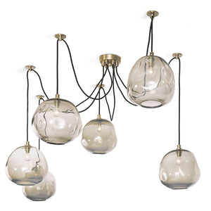 Regina Andrew Molten Glass Spider Chandelier – Natural Brass