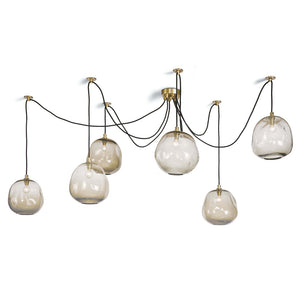 Regina Andrew Molten Glass Spider Chandelier – Natural Brass