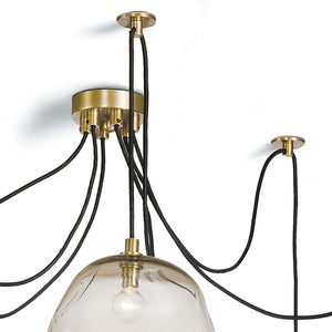 Regina Andrew Molten Glass Spider Chandelier – Natural Brass