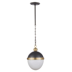 Regina Andrew Medium Two-Tone Egg Shaped Pendant – Blackened Brass